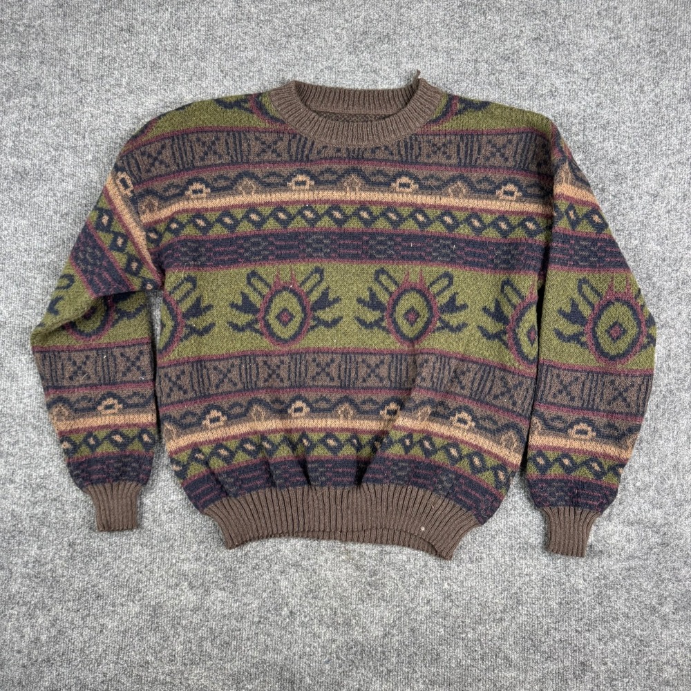Romwe Sweater Womens Size Medium Tribal Geometric Knit Long Sleeve Pullover
